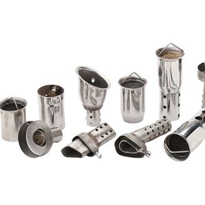 Tubo de escape para motocicleta con silenciador de panal, tapón silenciador, núcleo de contrapresión, hexagonal de 51 mm, sonido silencioso ajustable - Product Image 1