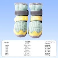 Sepatu Anjing Khusus, Sepatu Cakar Hewan Peliharaan, Bernapas, Anti Selip, Poliuretan, Pilihan Warna/Ukuran, Tali, Logo, untuk Semua Musim, Jalan-Jalan di Luar Ruangan