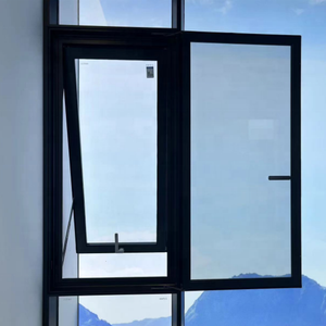 Fenêtre <span class=keywords><strong>standard</strong></span> australienne en aluminium à rupture thermique, du sol au plafond, fenêtre de <span class=keywords><strong>baie</strong></span>, auvent - Product Image 6