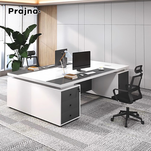 Nhỏ điều hành văn phòng bàn đồ nội thất giá rẻ hiện đại bằng gỗ văn phòng bảng CEO bàn văn phòng với ngăn kéo tủ sách - Product Image 5