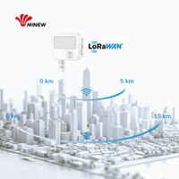 Dispositif de surveillance à distance de la température IoT sans fil Lorawan Enregistreur de données numériques Capteur de température et d'humidité en temps réel Enregistreur Lora