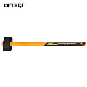 DingQi-martillo octogonal de trineo de acero de alto carbono con mango de fibra o mango de madera