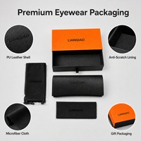 Nouvel Arrivage – Ensemble d'accessoires d'emballage pour lunettes en PU avec impression UV, taille personnalisée TZ607, pour la vente en gros
