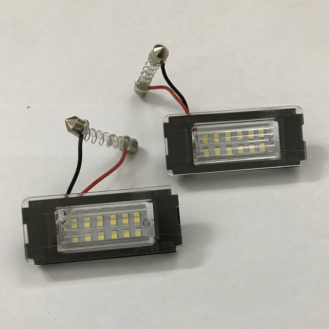 Newest Product E-mark Approval Led License Plate Light for BMW MINI COOPER S