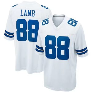 Camiseta de Fútbol Americano al por Mayor con Bordado de los <span class=keywords><strong>Dallas</strong></span> 88 CeeDee Lamb, 4 Dak Prescott, 13 Caleb Downs, Uniforme de Fútbol Americano - Product Image 5