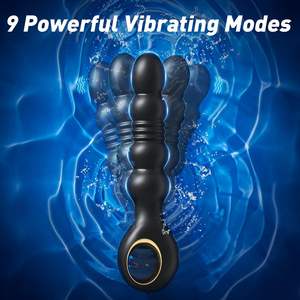 Массажер простаты, анальный вибратор, мужской вибратор с функцией толчков, 9 режимов, водонепроницаемый анальный стимулятор, секс-игрушка для мужчин, управление через приложение, анальные шарики - Product Image 3