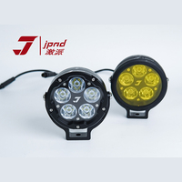 Projecteur LED pour moto de haute qualité JPAD, en aluminium CNC noir, haute luminosité, 5 ampoules LED, étanche, télécommande sans fil