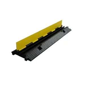 Professional Supplier Rubber Plastic Yellow Jacket Rubber Cable Protector Ramp