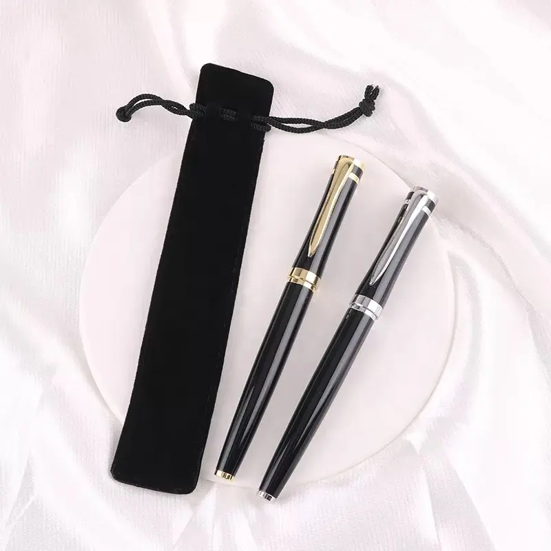 लक्जरी धातु रोलर बॉल पेन व्यक्तिगत कस्टम लोगो कार्यकारी कॉर्पोरेट उपहार कलम