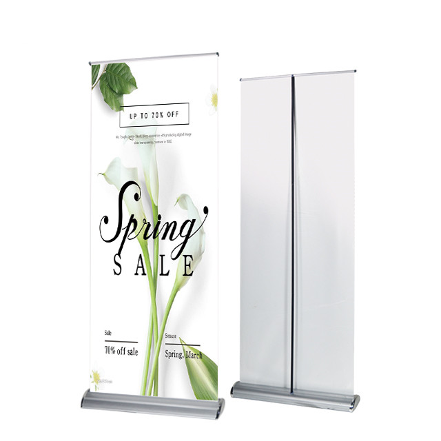 Портативный напольный стенд стандартного размера с широкой основой, стенд для витрин, рулонный баннер, плакатная доска