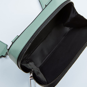 Saffinao-Mini bolso cruzado de cuero para hombre, bandolera de hombro a la moda, color menta - Product Image 3