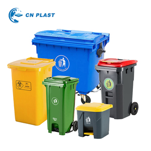 Conteneur à déchets écologique en plastique robuste à pédale, taille et couleur personnalisées, directement de l'usine, pour les collectivités municipales, OEM ODM - Product Image 1