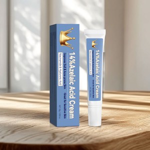 Crème à l'acide azélaïque à 14 %, niacinamide, acide hyaluronique, soin du <span class=keywords><strong>visage</strong></span>, crème éclaircissante <span class=keywords><strong>pour</strong></span> les imperfections de l'acné, <span class=keywords><strong>pour</strong></span> les peaux sensibles - Product Image 2