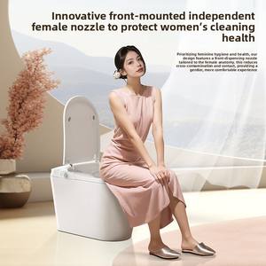 Bidet WC avec lumière nocturne, commande à distance, chasse d'eau automatique, matériau écologique, siège chauffant, service OEM ODM, fermeture douce - Product Image 5
