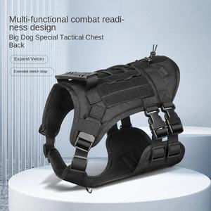 Nuovo gilet tattico multifunzionale alla moda con motivo solido fascia toracica imbottita per cani di grossa taglia all'ingrosso imbracature per animali domestici - Product Image 2