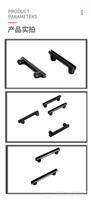 GQK GW8201 9mm Conector de rejilla dos en uno L5, pieza de conexión invisible de plástico, duradera, resistente, de fácil instalación para gabinetes, estantes y cajones