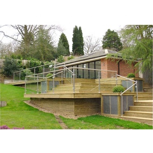 GOBO Bài Thép Không Gỉ Acrylic <span class=keywords><strong>Plexiglass</strong></span> Sàn Lan Can Cho Ban Công - Product Image 6