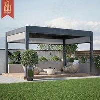 Pergola de jardin motorisée en aluminium 3x3 3x4 3x6 4x3 4x4 4x6 6x4M, Gazebo, Pavillon, Pergola extérieure à lames orientables pour jardin, patio, balcon