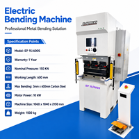 Prensa Plegadora Eléctrica de Doble Servo de 15T600mm, Máquina de Plegado de Chapa Metálica CNC de Alta Precisión, Disponible en 3T200mm