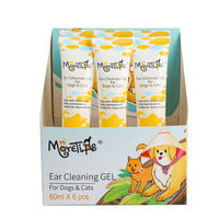 Gel nettoyant pour oreilles MORETIPS 60ml, éliminateur de cérumen pour chiens et chats, nettoyage en profondeur, ingrédients végétaux non irritants, huile essentielle végétale
