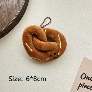 Porte-clés en peluche mignon en forme de nourriture, pendentif de sac 3D doux, breloque de poupée de dessin animé, cadeau - Product Image 4