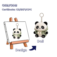 Sets de Regalo Corporativos Personalizados, Peluche de Panda Personalizado, Juguete de Peluche con Diseño Personalizado, Llavero de Peluche