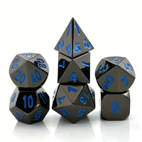 Nouvel ensemble de dés métalliques polyédriques 2026, grand format, pour RPG, avec étui, plateau, tour et sac de rangement, pour jeu de rôle D&D (Kit de démarrage)