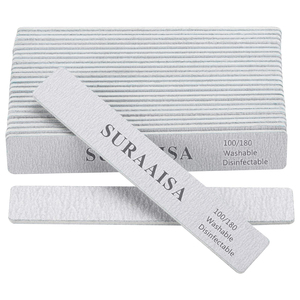 Móng Tay Tập Tin Tùy Chỉnh Chuyên Nghiệp 80 100 180 240 Nửa Mặt Trăng Có Thể Giặt Jumbo Ngựa Vằn Móng Tay Tập Tin Móng Tay Nghệ Thuật Đánh Bóng - Product Image 1