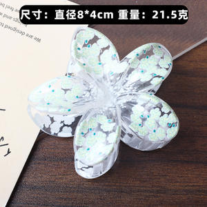 กิ๊บติดผมรูปดอกไม้สีไล่ระดับแฟชั่นสุดฮิต กิ๊บฉลามสำหรับวันหยุด อุปกรณ์ตกแต่งผม - Product Image 5