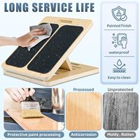 Légende Offre Spéciale Bois Veau Civière Slant Fitness Board Step stool Sangle Board Wedge Veau Stretch Assistant avec poignée