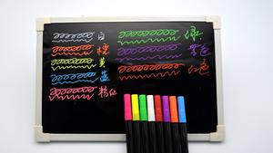 Liquid Chalk Marker Permanent Oblique Tip for LED Write Board and Glass Art Writing 12 Colors <b>Erasable</b> - Product Image 4