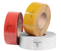 Adhesivo de diamante certificado ECE, pegatinas reflectantes rojas de alta intensidad para bicicleta, cinta reflectante rasgable de PVC resistente a la intemperie prismática