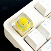 Capuchons de touches en résine de coquillage imprimés en 3D Translucides DIY Clavier mécanique Capuchons de touches ESC