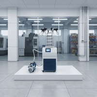 Dispositivo de Prueba de Polvos Nutritivos de Levadura y Enzimas de Algas, con Pantalla Digital Inteligente, Miniatura, Ahorra Espacio, Secador por Congelación al Vacío para Laboratorio