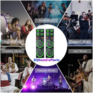 Enceintes Boombox Audio Professionnelles Doubles 12 Pouces, Basses Puissantes, DJ, Grand Subwoofer, Home Cinéma pour 5.3 5000-10000mAh LED RVB - Product Image 6