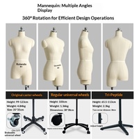 Maniquí de Costura Ajustable Tridimensional de Espuma para Mujer, Talla Grande, Multifuncional, Estándar