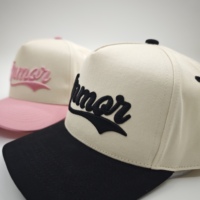 Gorra de béisbol deportiva de algodón estilo A-Frame de 5 paneles personalizada para hombre, con logo bordado, bicolor, tipo OTTO