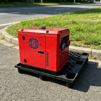 Générateur diesel à faible bruit de 5 à 8 kW, 220/380 V avec protection ATS AVR, alimentation portable compacte pour usage domestique et marine (yachts)