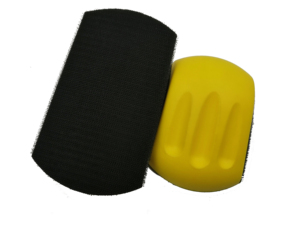 Resistente 5 "6" tappetino abrasivo in schiuma PU a forma di Mouse 10mm di spessore manuale con gancio di levigatura blocco di supporto per uso automobilistico OEM/ OBM - Product Image 3