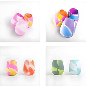 Verres à vin incassables en silicone en forme d'œuf, sans pied, avec logo personnalisé, réutilisables pour les fêtes, le camping, les plages et les bateaux - Product Image 6