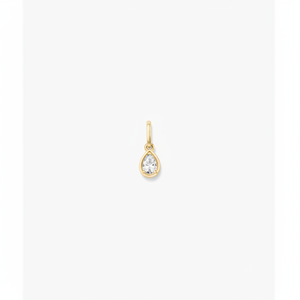 Colgante de Diamante Cultivado en Laboratorio con Bisel en Forma de Pera, Elegante Adorno para tu Colección de Accesorios - Product Image 1