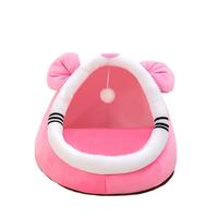 Lit pour animal de compagnie de salon intérieur de haute qualité nid en gros lit lavable de luxe pour grand chat et chien