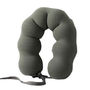 Almohada de Viaje en Forma de U con Espuma Viscoelástica, 28x26x14cm, Soporte Portátil para el Cuello, Verde Militar Caqui, para Viajes en Auto y Siestas - Product Image 5