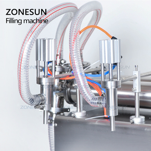 ZONESUN, bomba de pistón de 2 cabezales, champú Horizontal, grasa, refrescos, leche, agua, motor, aceite, máquina de llenado de jugo líquido - Product Image 2