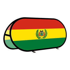 Bolivia Oval Pop up <b>Banner</b> Warp-knitted Fabric for Outdoor Advertising Promotion Outdoor Tent - Product Image 1
