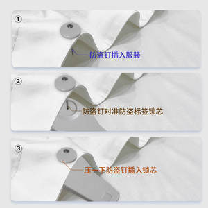 เสื้อผ้าป้องกันการโจรกรรมด้วย RFID สำหรับซูเปอร์มาร์เก็ตและร้านขายเสื้อผ้า EAS ชิป UHF แบบพาสซีฟ H3 แท็กอิเล็กทรอนิกส์ความถี่สูงพิเศษ 6C ระยะไกล - Product Image 2