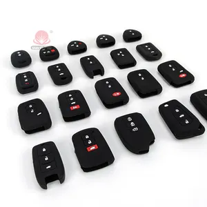 Factory Supply High Quality Soft Durable Low Price For Toyota car key cover Durable silicon covers for car remote key shells