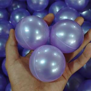 Balles de <span class=keywords><strong>piscine</strong></span> à balles douces personnalisées en usine, 5,5 cm, 6 cm, 7 cm, 8 cm, roses, colorées, en plastique anti-écrasement pour bébé, balles océan - Product Image 5