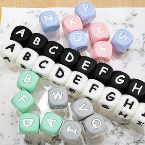 Perline in Silicone Senza BPA all'Ingrosso 9mm/12mm/15mm/19mm Lettere dell'Alfabeto e Altre Perline Sciolte per Articoli per Bambini e Casa - Product Image 2