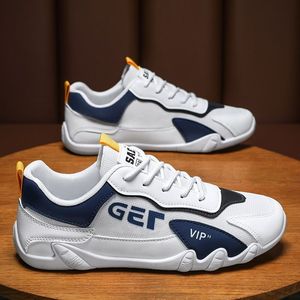Baskets de sport blanches tendance pour hommes, respirantes en toile, chaussures de travail d'été avec doublure en maille, style coréen, polyvalentes, protection du travail - Product Image 5